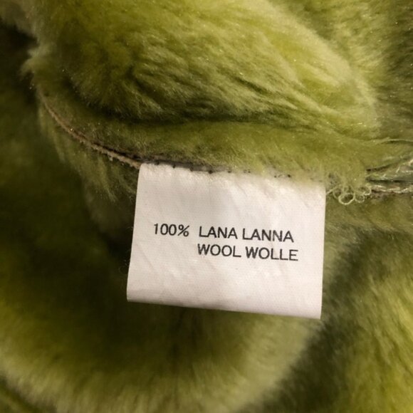 Real fur Floral Green Jacket - Picture 7 of 7